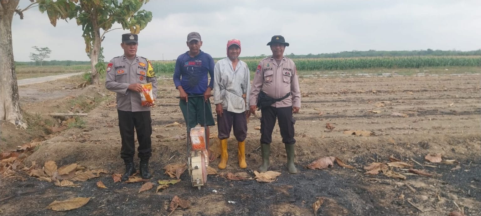 Polsek Madang Suku I Dukung Ketahanan Pangan, Tanam Jagung 1 Hektar di Bangsa Negara