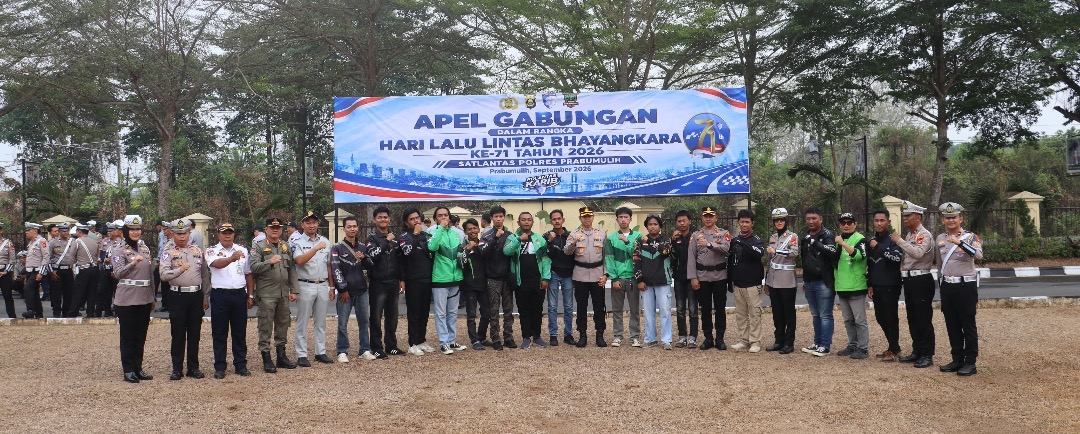 Hari Lalu Lintas Bhayangkara ke-71, Polres Prabumulih Ajak Masyarakat Wujudkan Keselamatan di Jalan