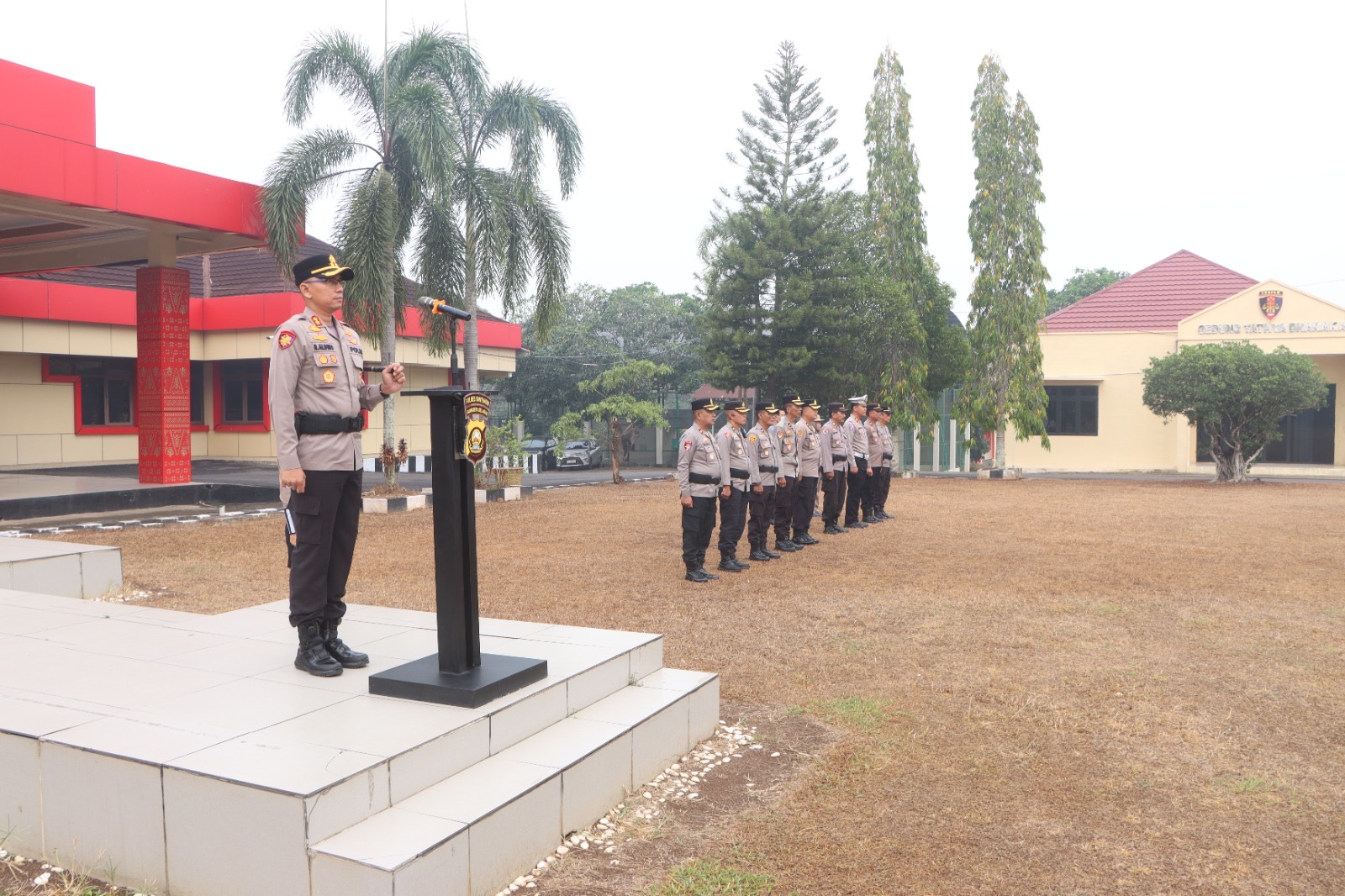 Apel Gabungan HUT Lalu Lintas Bhayangkara ke-71, Polres Banyuasin Tekankan Integritas dan Pelayanan Humanis