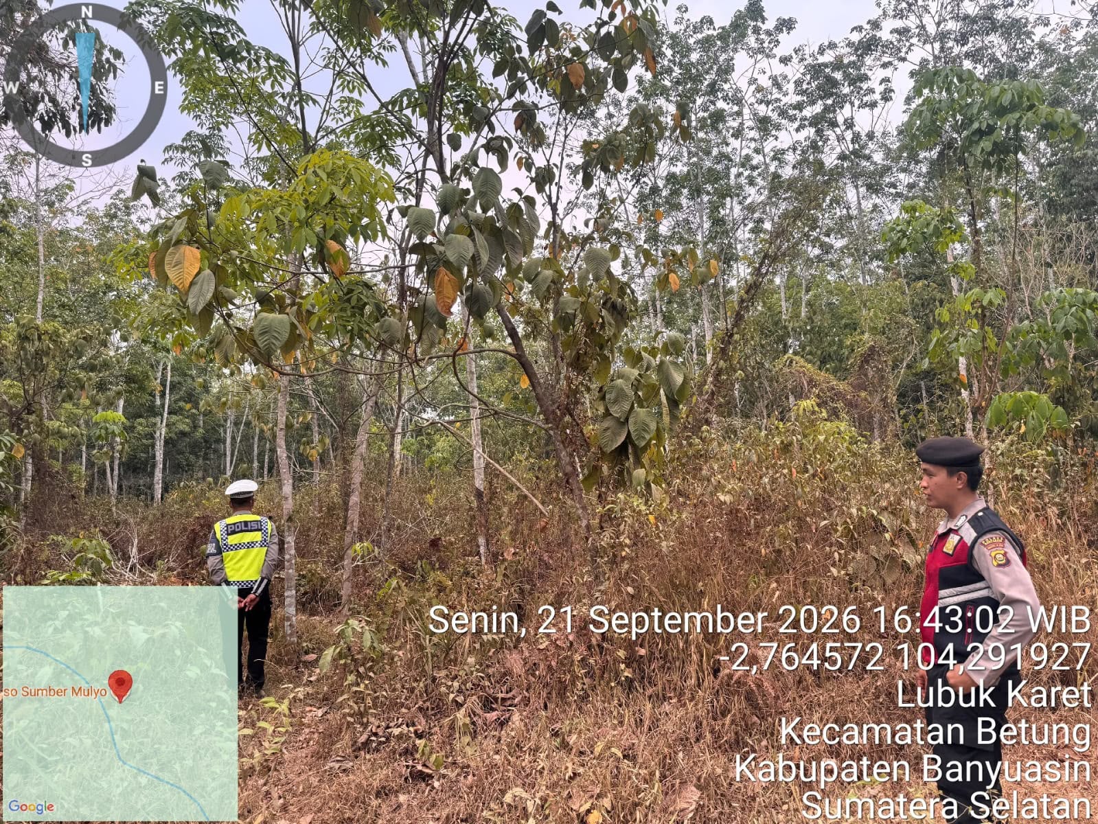 Patroli Karhutla Polres Banyuasin Sasar Betung dan Rantau Bayur, Tidak Ditemukan Hotspot