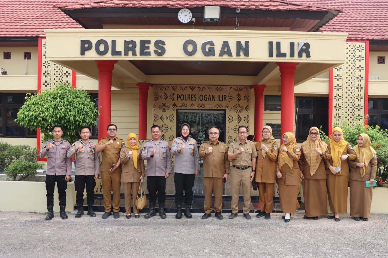 Perkuat Sinergi Kesehatan dan Penanganan Dampak Karhutla, Dinkes Ogan Ilir Kunjungi Polres