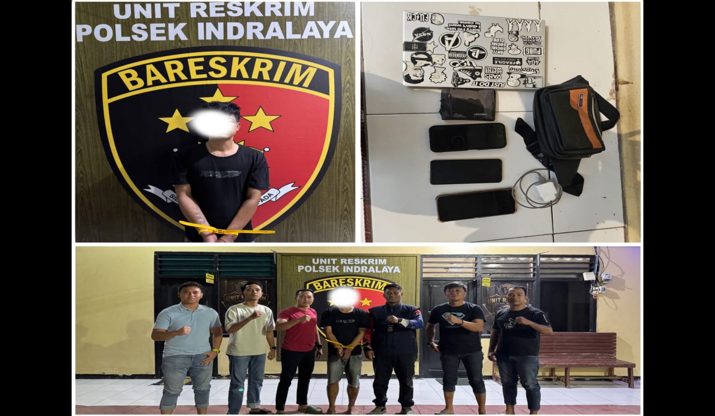 Polsek Indralaya Ogan ilir Ungkap pelaku  Pencurian di Mushola Wisma Oza, Tiga HP Mahasiswa dan Tas Pinggang Berhasil Diamankan