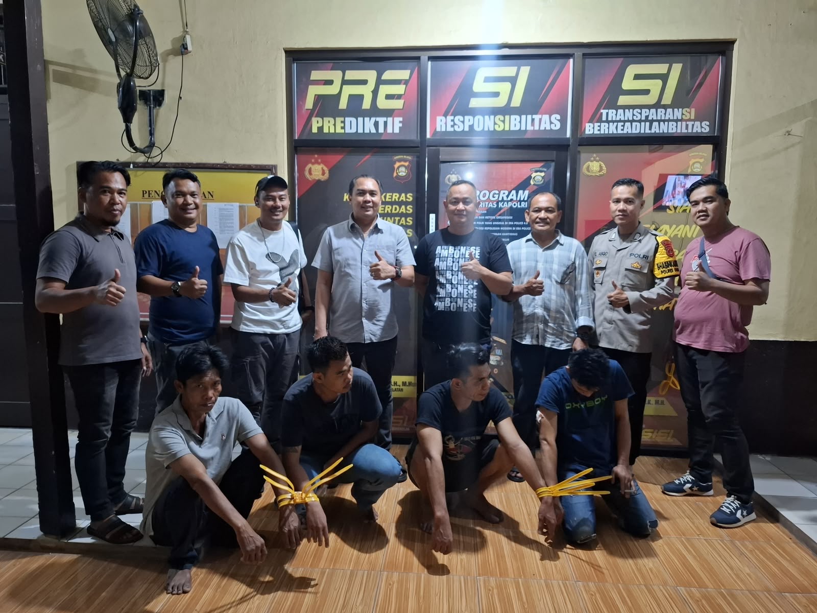 Satresnarkoba Polres Ogan Ilir dan Polsek Tanjung Raja Berhasil Ungkap Kasus Peredaran Sabu, Empat Tersangka Beserta Barang Bukti Diamankan