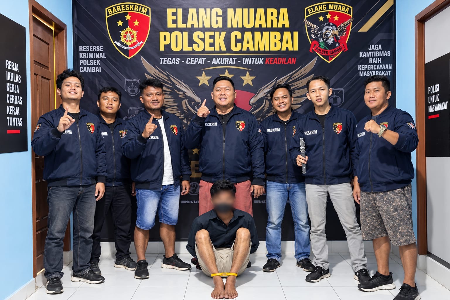 Polsek Cambai Ungkap Kasus Curat, DPO Dibekuk di Halaman SPBU Lembak