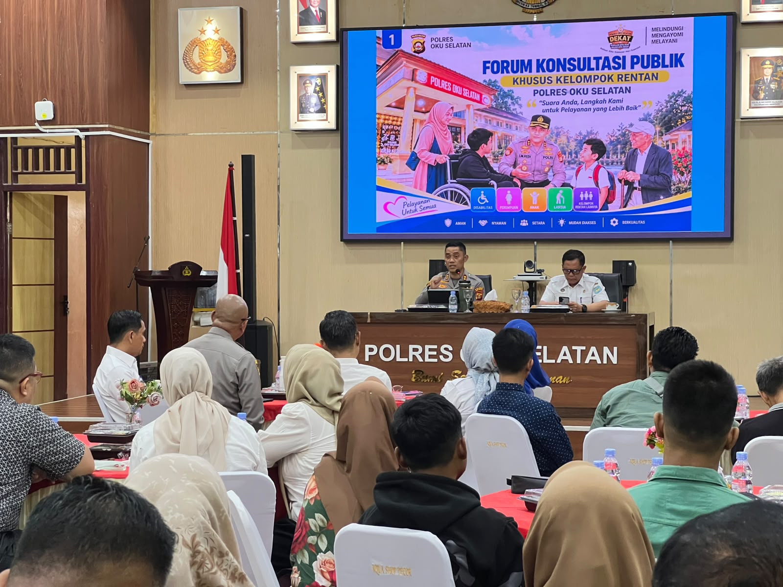 Wujudkan Layanan Inklusif, Polres OKU Selatan Gelar Forum Konsultasi Publik Khusus Kelompok Rentan