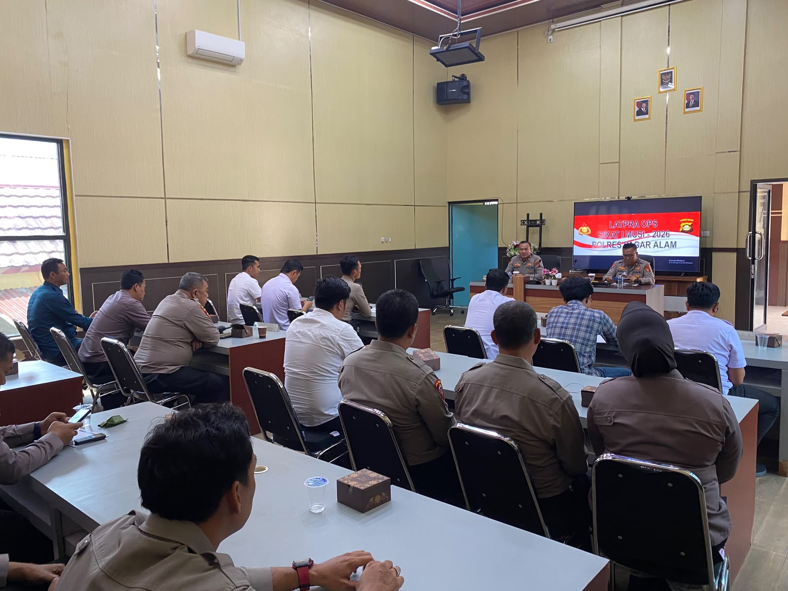 Polres Pagaralam Ikuti Latpraops Sikat I Musi 2026 Secara Daring