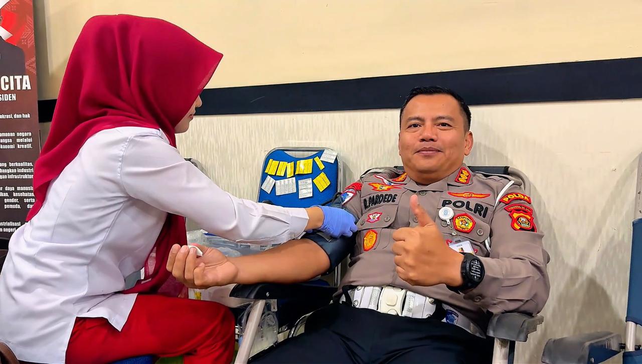 Bakti Kesehatan hingga Bakti Sosial, Ditlantas Polda Sumsel Rayakan HUT Lantas ke-71