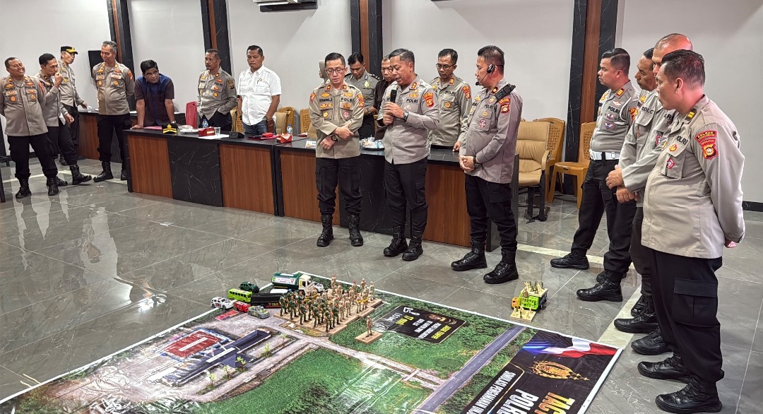Antisipasi Eskalasi Unjuk Rasa, Polres Lubuk Linggau Gelar Tactical Floor Game Perkuat Kesiapan Personel