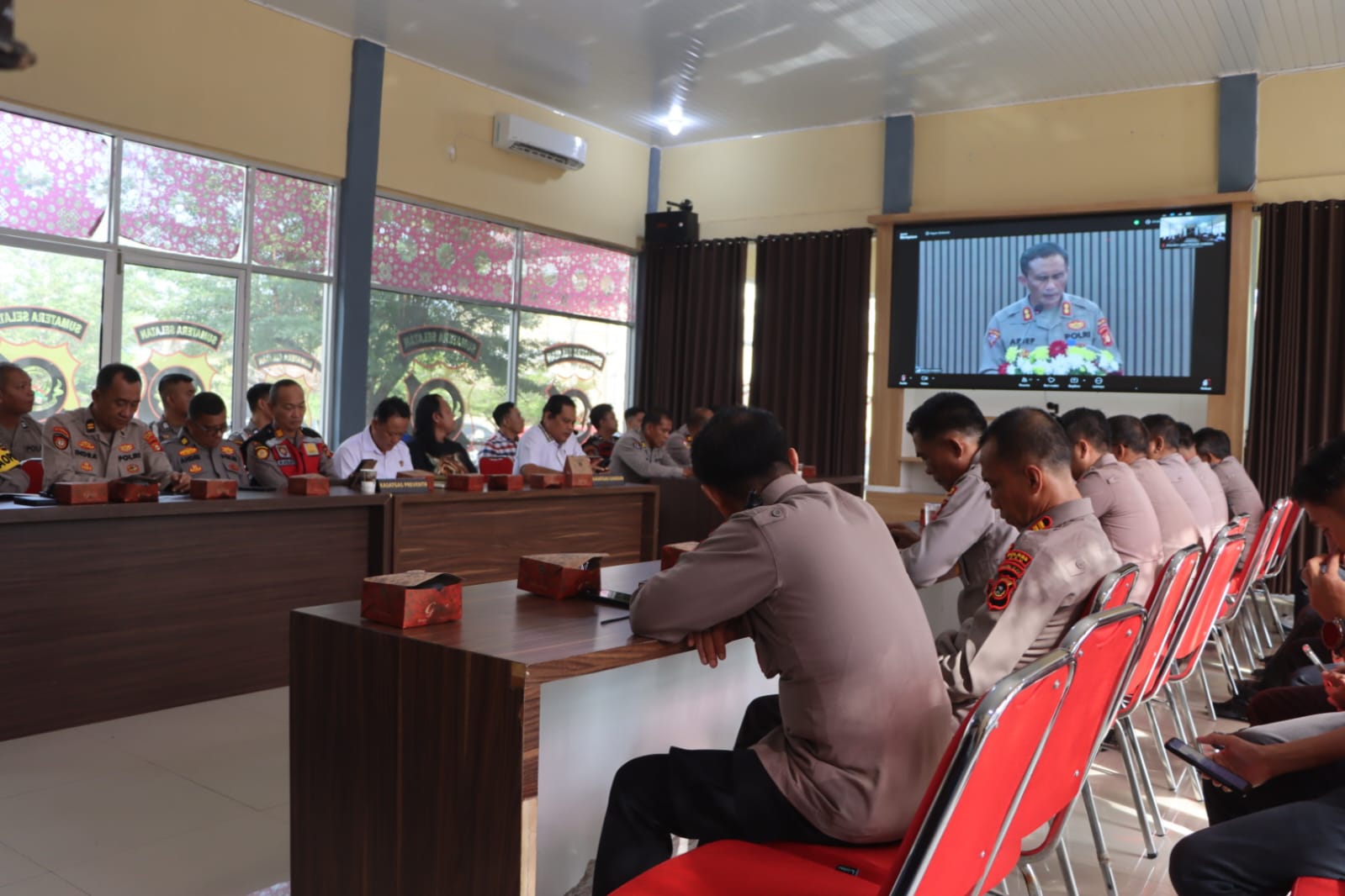 Polres OKU Ikuti Vidcon Polda Sumsel Terkait Operasi Sikat 1 Musi 2026