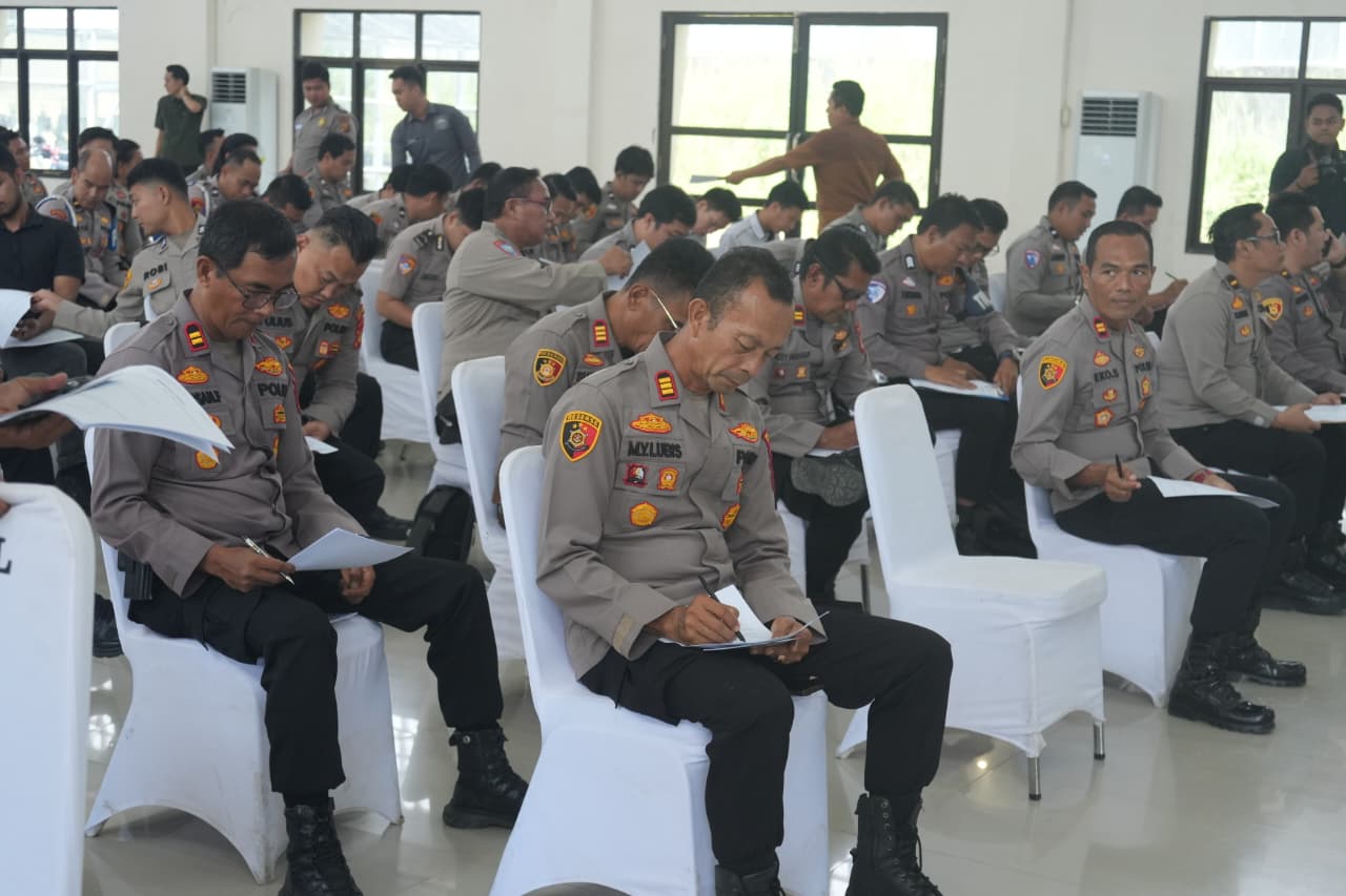 Polres Empat Lawang Gelar Tes Psikologi bagi 70 Calon Pemegang Senpi Dinas