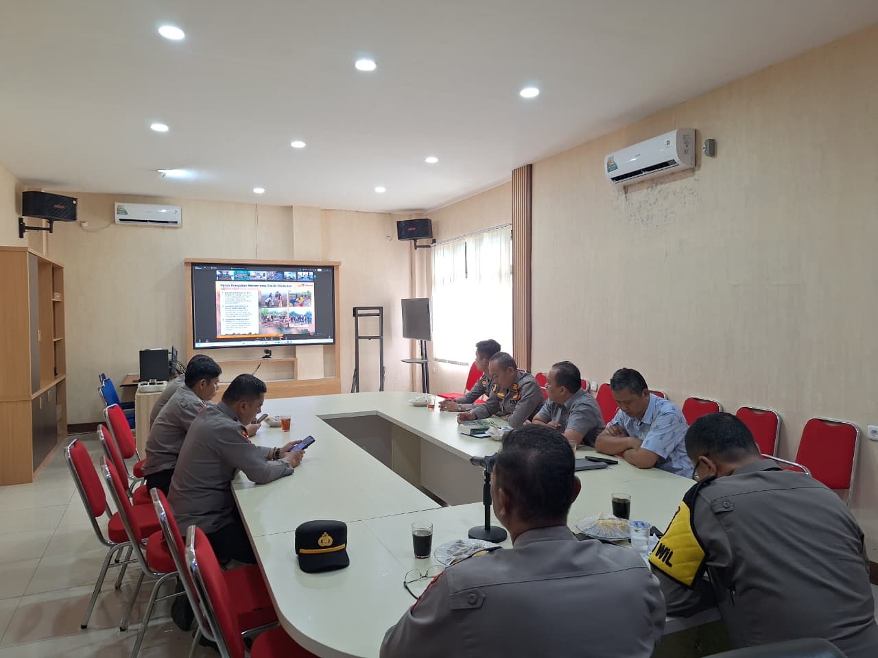 Polres OKU Ikuti Vidcon Aman Nusa II Tahun 2026 Bersama Polda dan Polres Jajaran