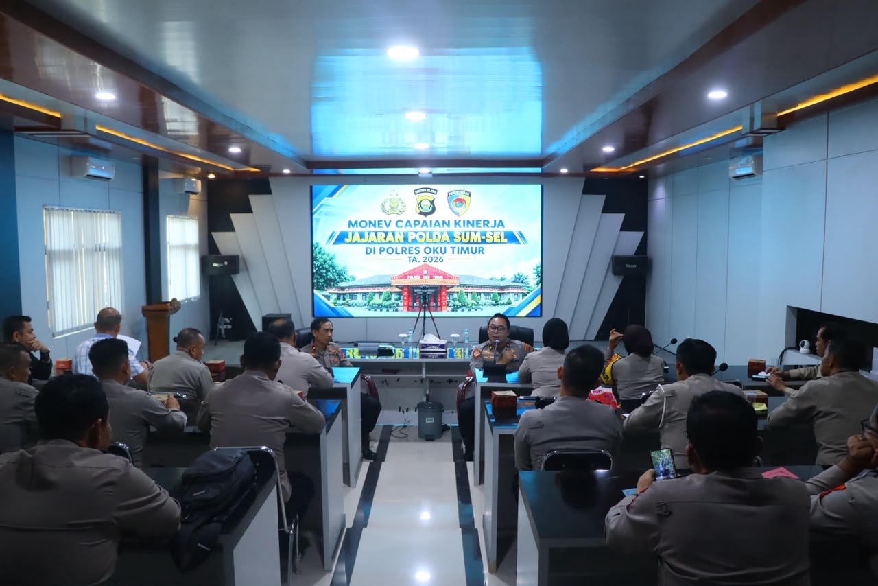 Tim Monev Polda Sumsel Evaluasi Capaian Kinerja Polres OKU Timur