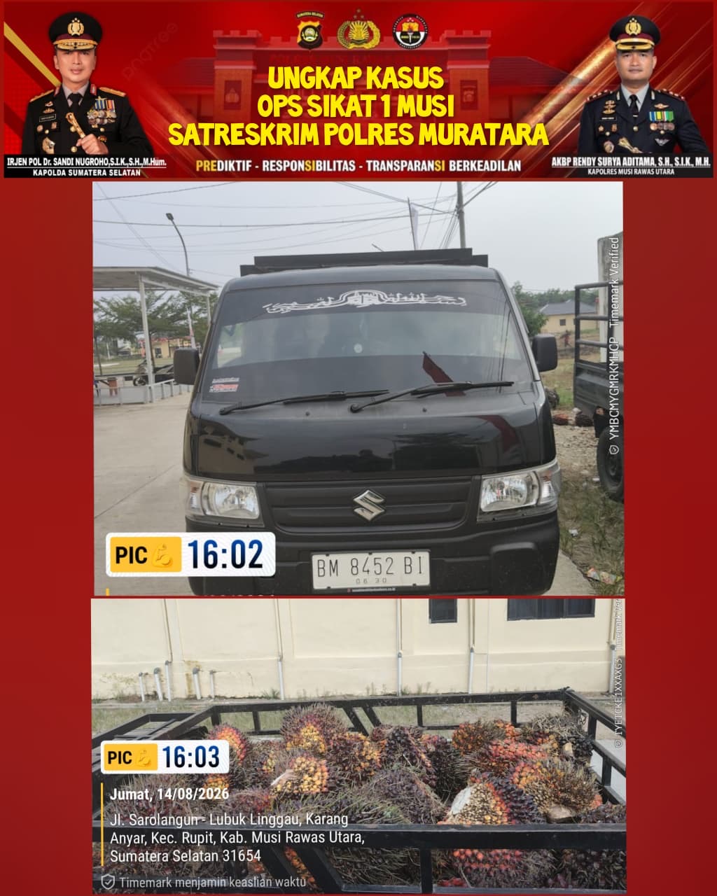 POLRES MUSI RAWAS UTARA UNGKAP KASUS PENCURIAN DENGAN PEMBERATAN, SATRESKRIM AMANKAN SEORANG TARGET OPERASI