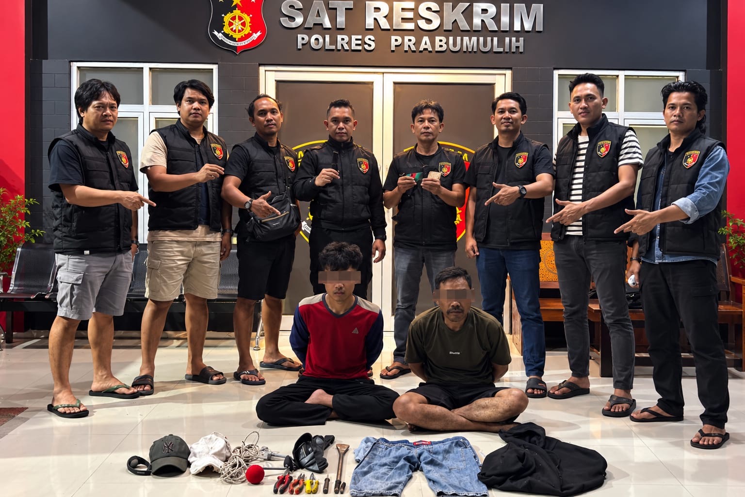 Ops Sikat Musi I, Tekab 11 Polres Prabumulih Ringkus Dua Terduga Pelaku Curat