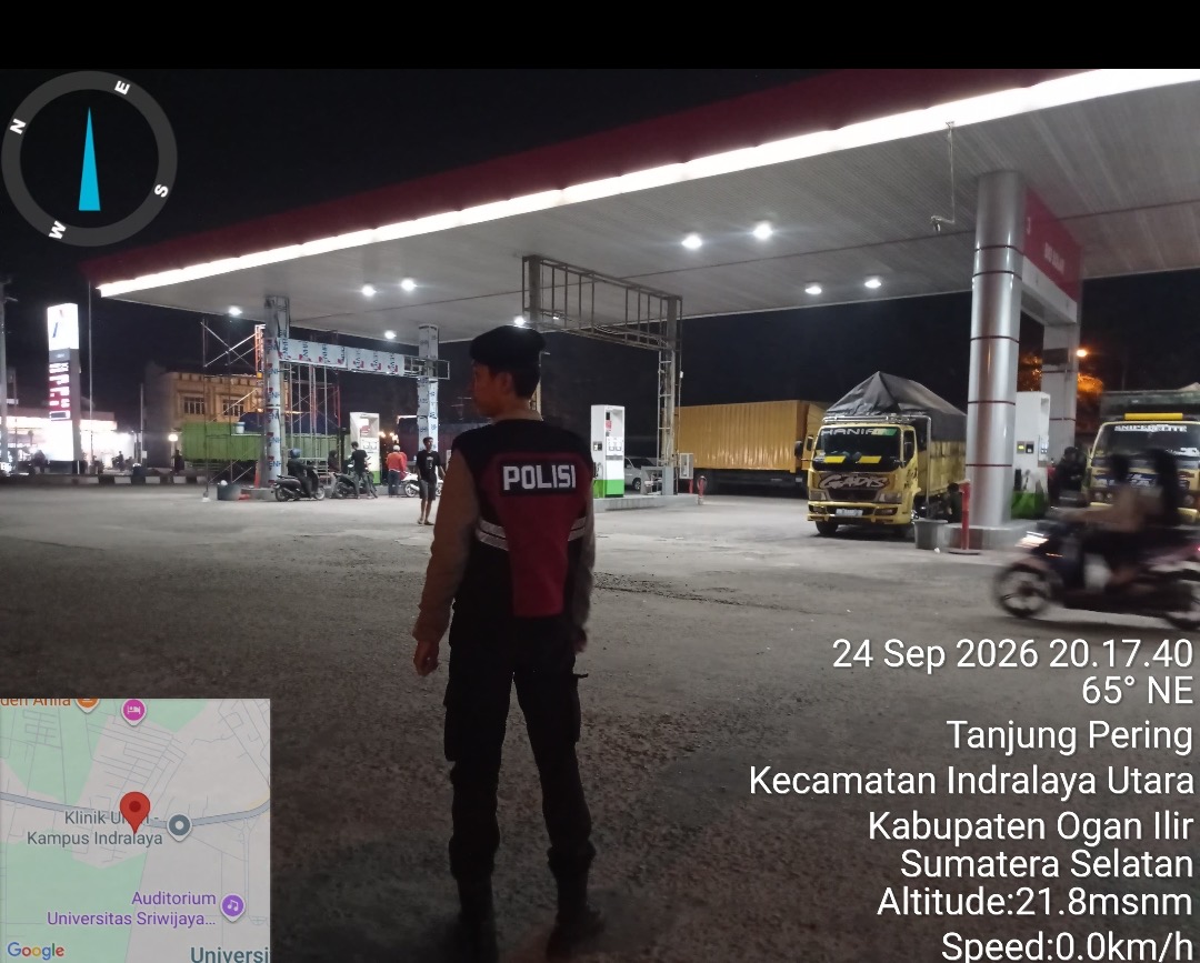 Jaga Kamtibmas dan Antisipasi Karhutla, Sat Samapta Polres Ogan Ilir Intensifkan Patroli Perintis Presisi Malam Hari