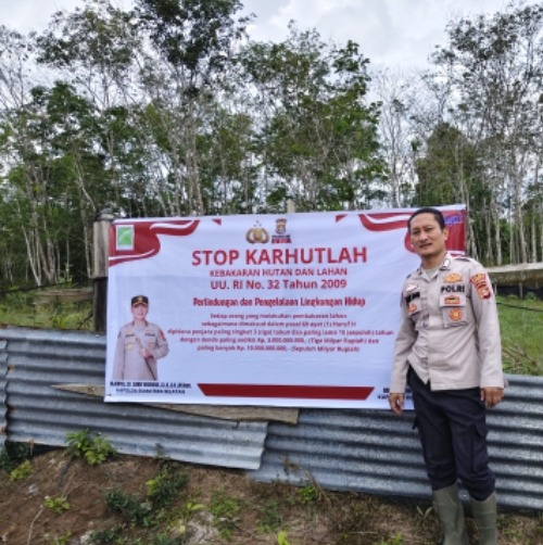 Sinergi Tiga Pilar, Polsek Cengal Cek Wilayah Rawan Karhutla