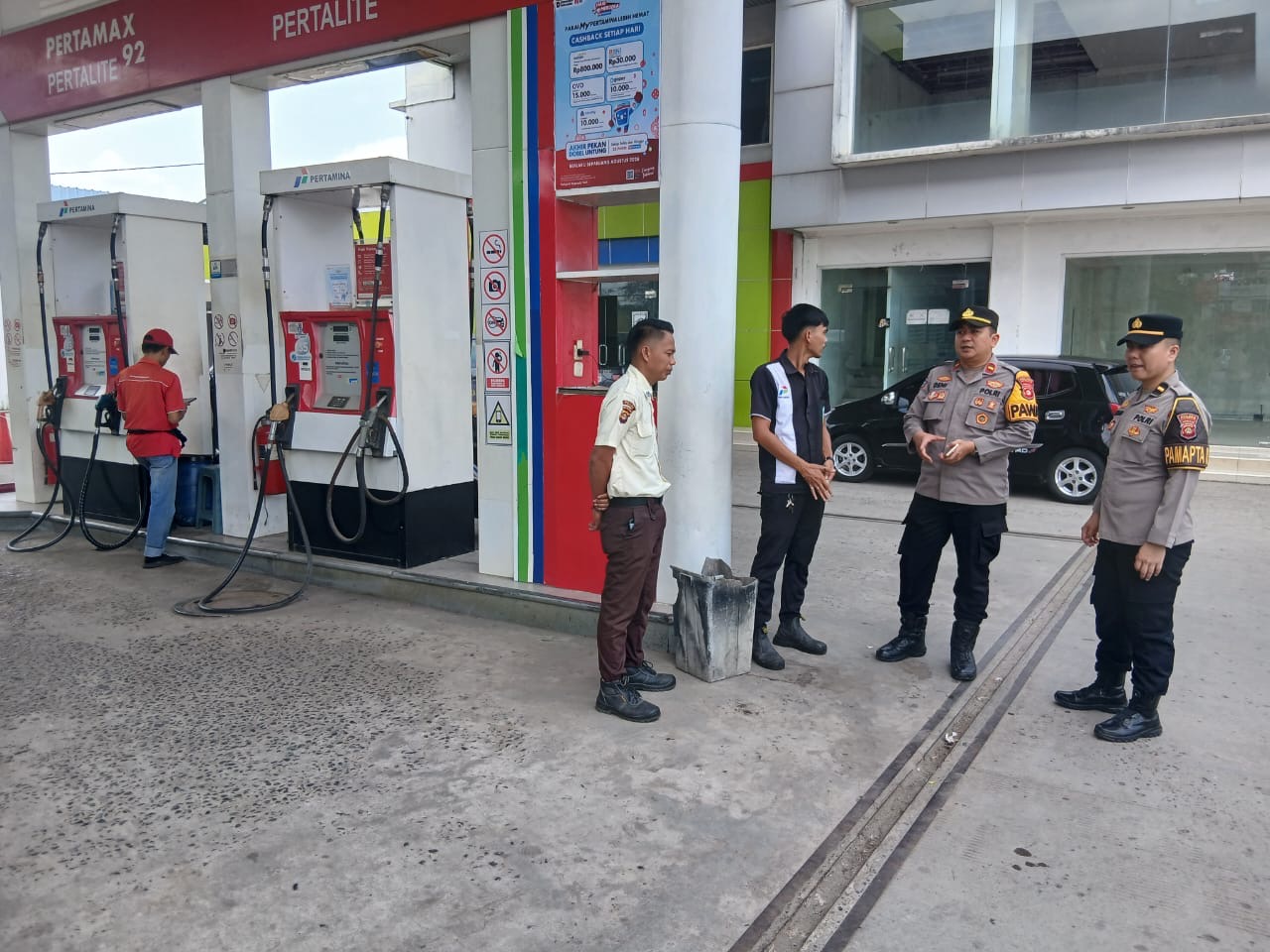 Patroli SPBU Baturaja Diperketat, Polisi Cegah Antrean BBM Ganggu Arus Lalu Lintas
