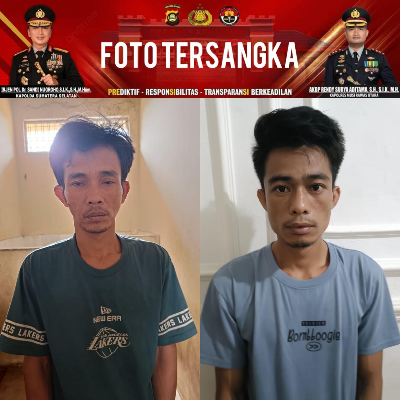 Operasi Sikat I Musi 2026, Polres Muratara Amankan Dua Terduga Pencuri 36 Janjang Sawit PT Lonsum