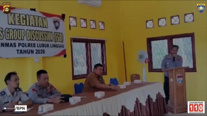 Perkuat Kamtibmas, Sat Binmas Polres Lubuk Linggau Gelar FGD Bersama Pemerintah dan Masyarakat