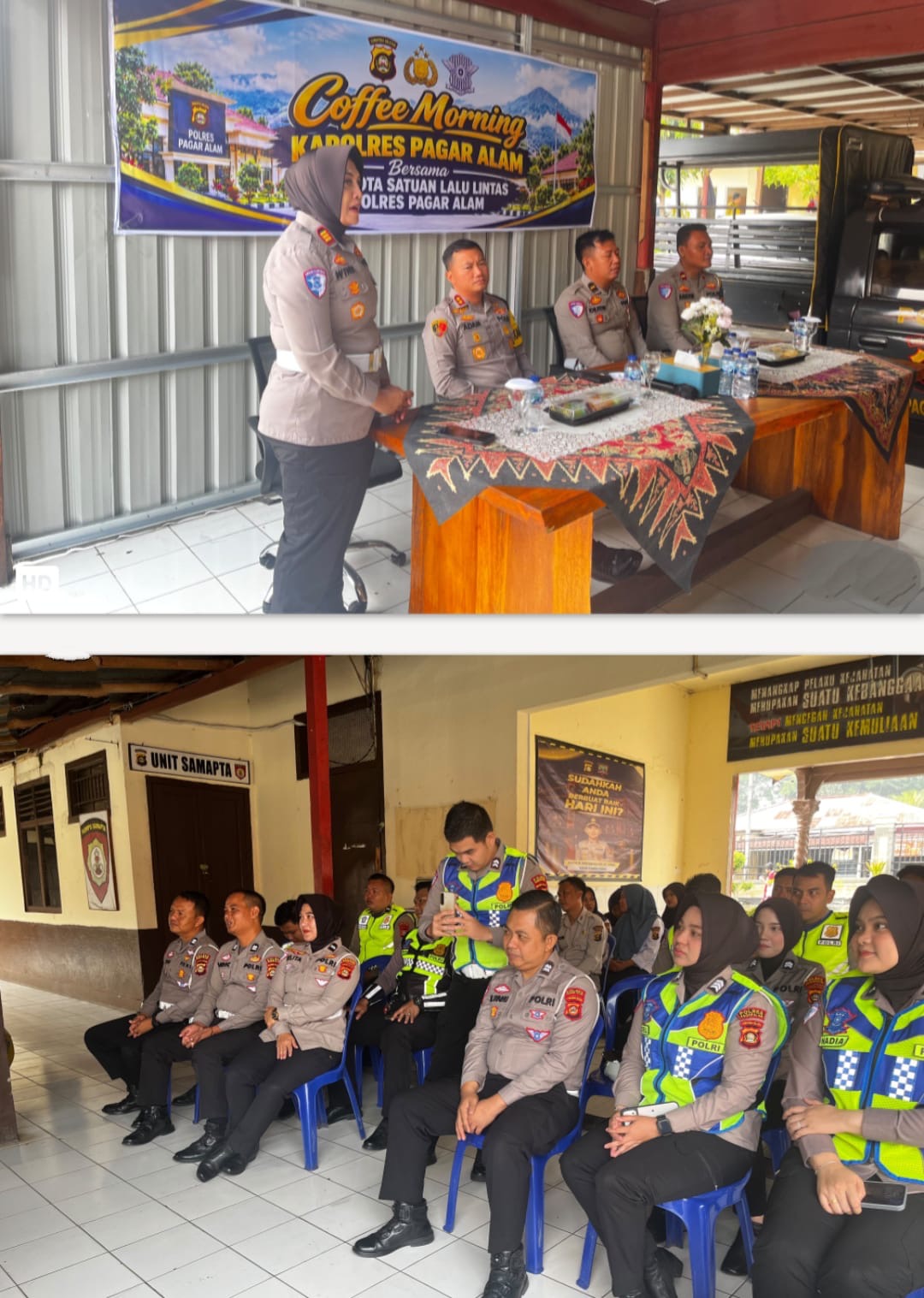 Coffee Morning Kapolres Pagar Alam Bersama Personel Satlantas, Perkuat Pelayanan dan Kedekatan dengan Masyarakat