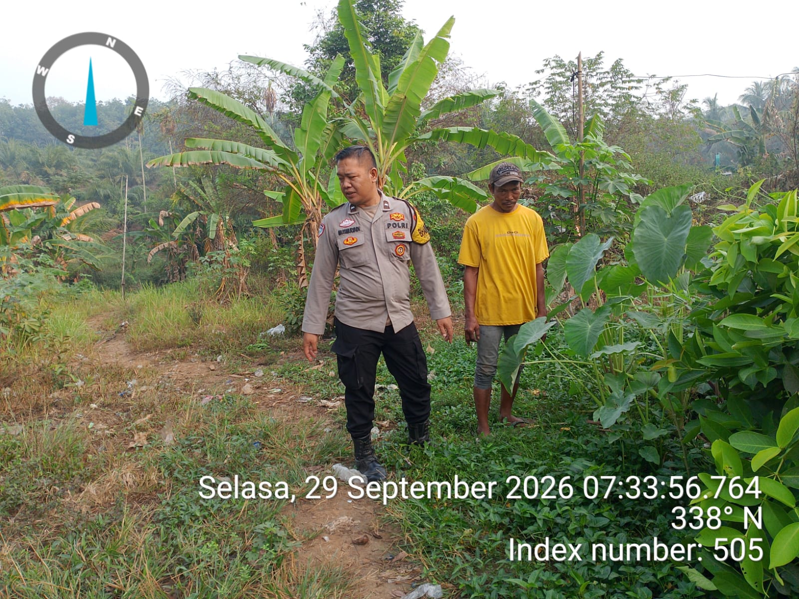 Dukung Swasembada Pangan, Bhabinkamtibmas Betung Ajak Warga Jalankan Program P2B