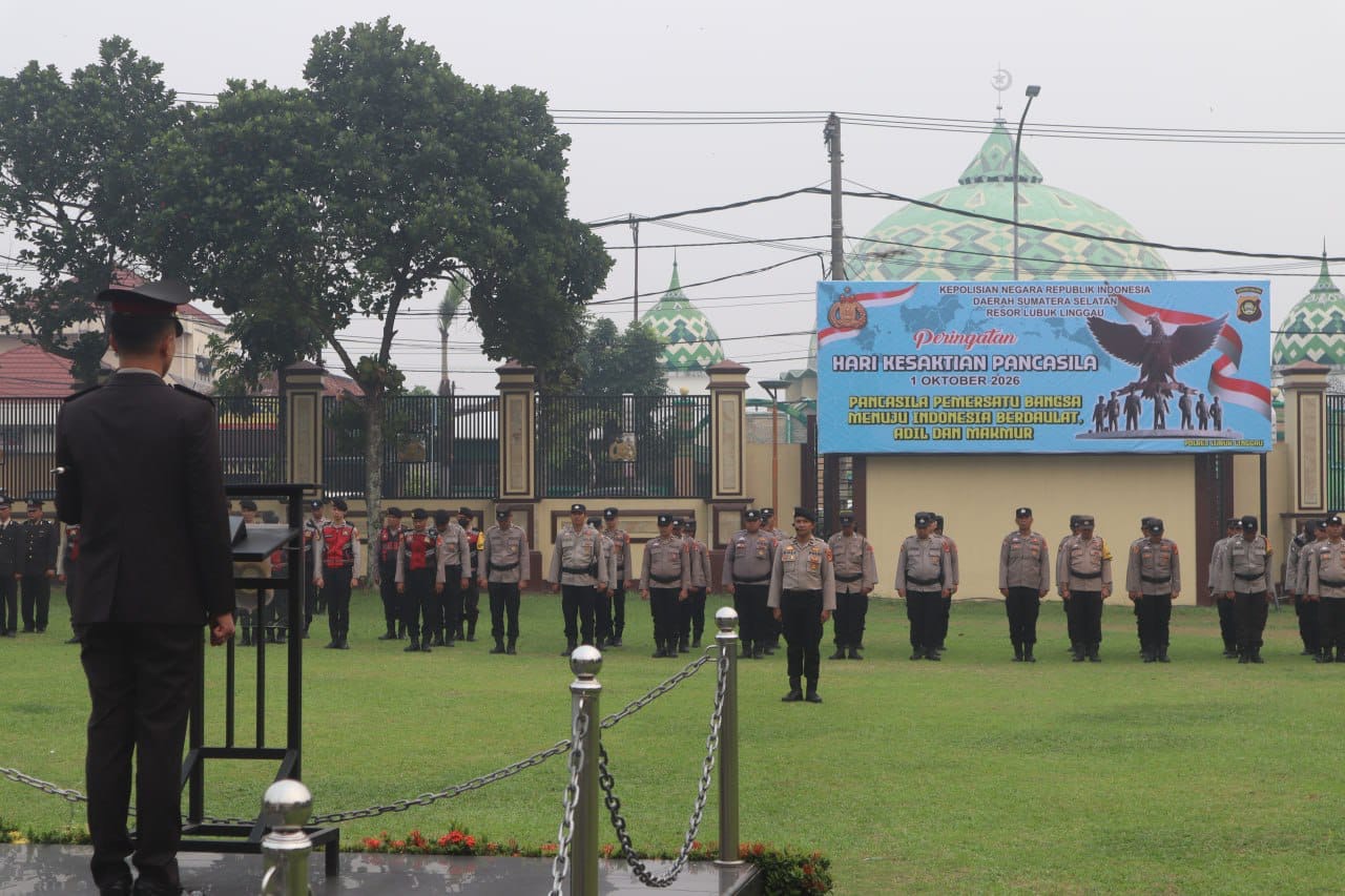 Pimpin Upacara Hari Kesaktian Pancasila, Kapolres Lubuk Linggau Tegaskan Pancasila sebagai Pedoman Pengabdian Polri