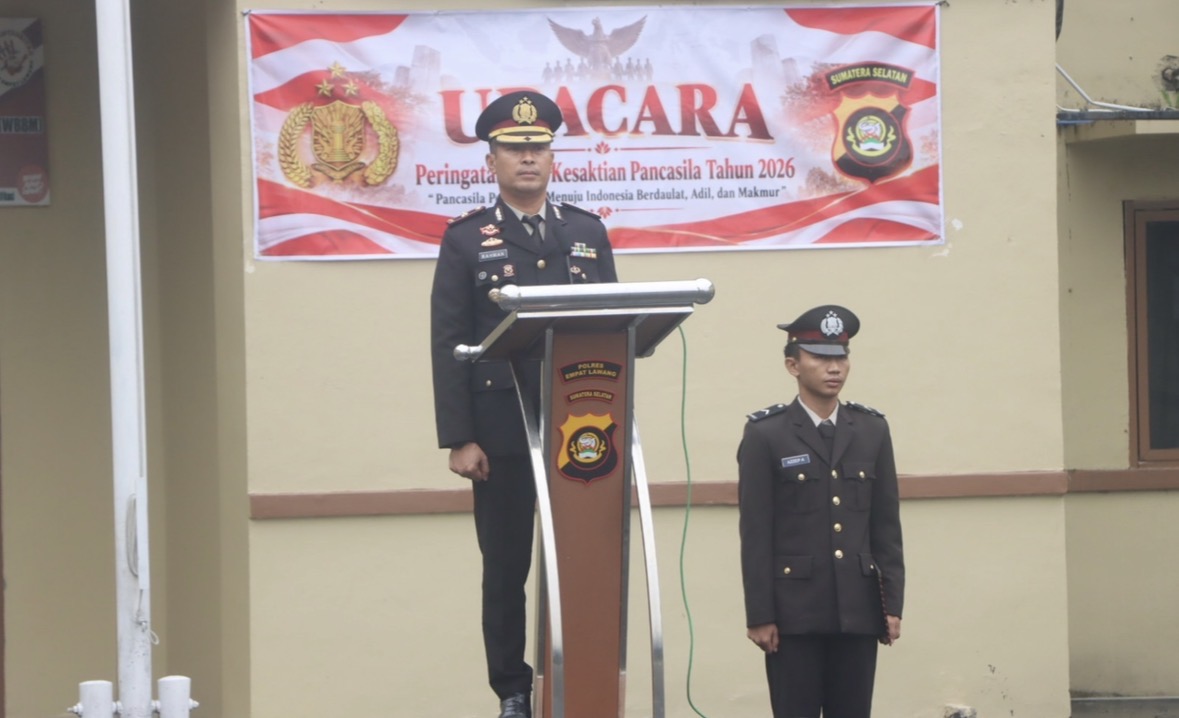 Pimpin Upacara Hari Kesaktian Pancasila, Wakapolres Empat Lawang Ajak Personel Perkokoh Persatuan dan Pengabdian