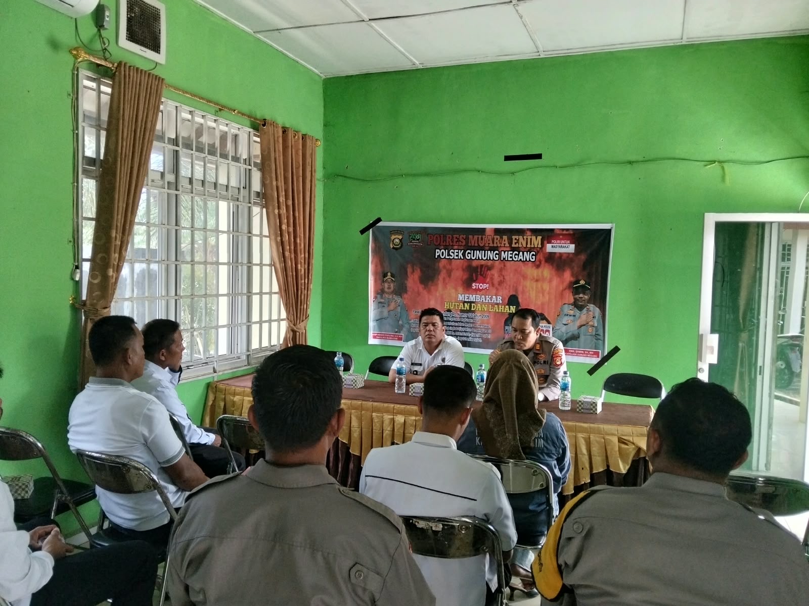 Sosialisasi Karhutla, Polsek Gunung Megang Perkuat Peran Kades Cegah Kebakaran Lahan