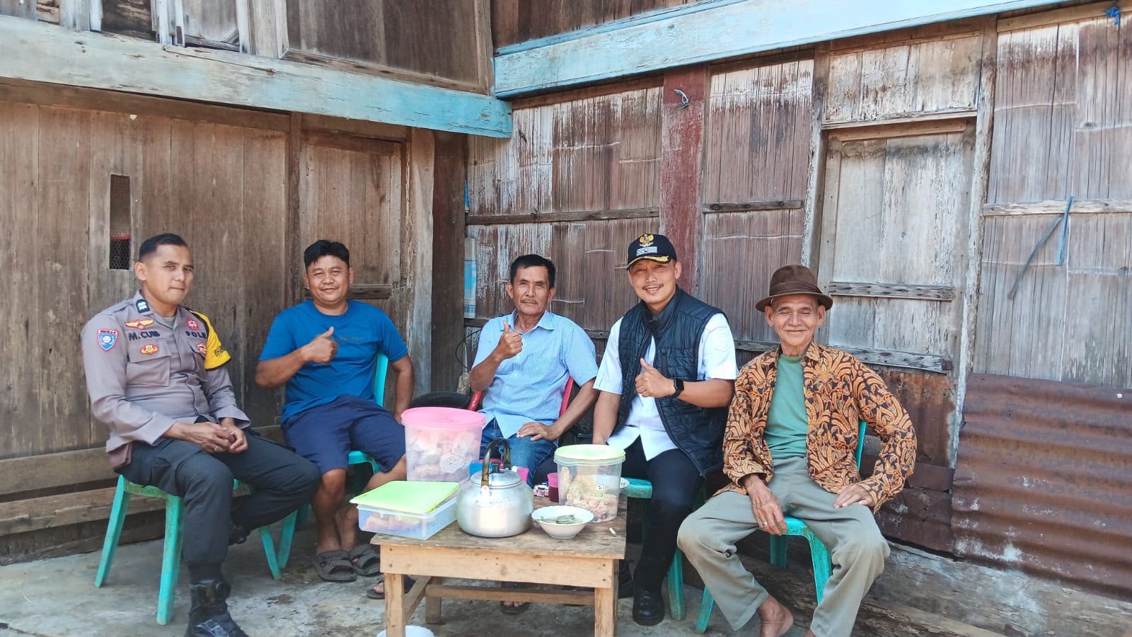 Jelang Persedekahan Warga, Bhabinkamtibmas Jangkar Mas Sampaikan Imbauan Kamtibmas
