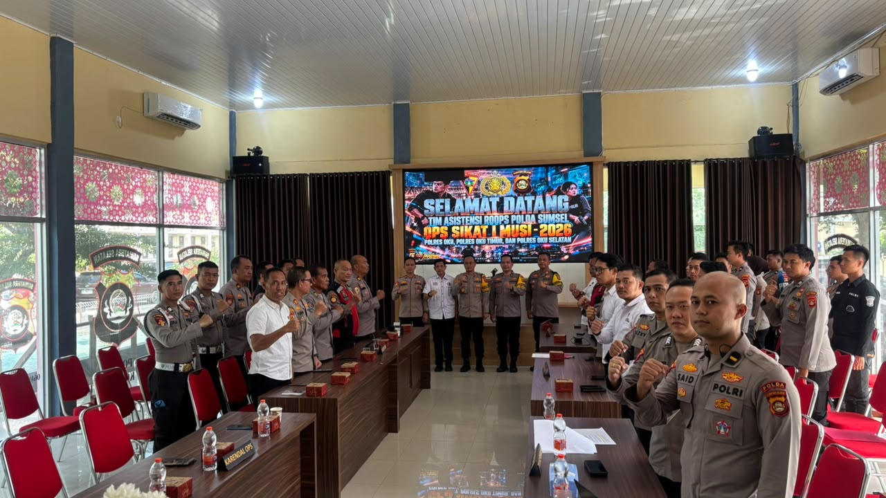 Ops Sikat I Musi 2026 Disupervisi Biroops Polda Sumsel, Polres OKU Timur Ikuti Pendalaman