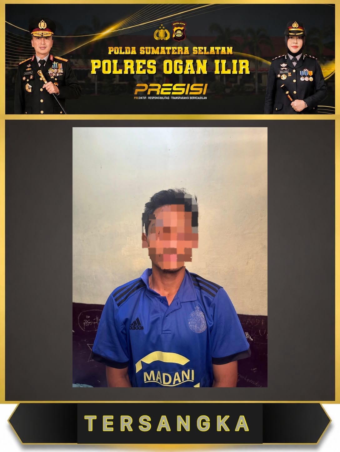 Bobol Ruko di Desa Talang Balai Baru, Pemuda di Ogan Ilir Diringkus Tim Rajawali Polsek Tanjung Raja