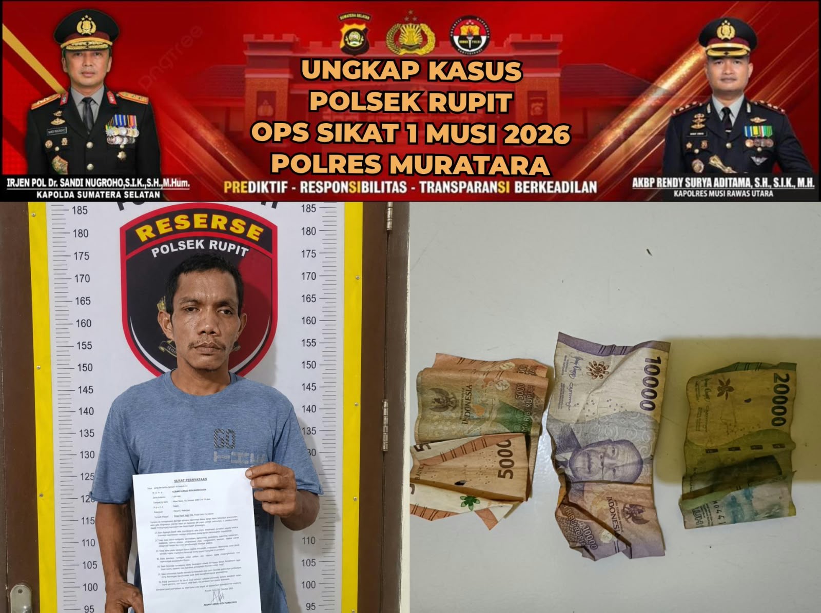 Operasi Sikat I Musi 2026, Polsek Rupit Tertibkan Dugaan Pungli di Jalan Lintas Batu Gajah