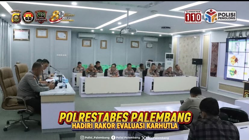 Polrestabes Palembang Hadiri Rakor Evaluasi Karhutla, Perkuat Koordinasi Lintas Instansi