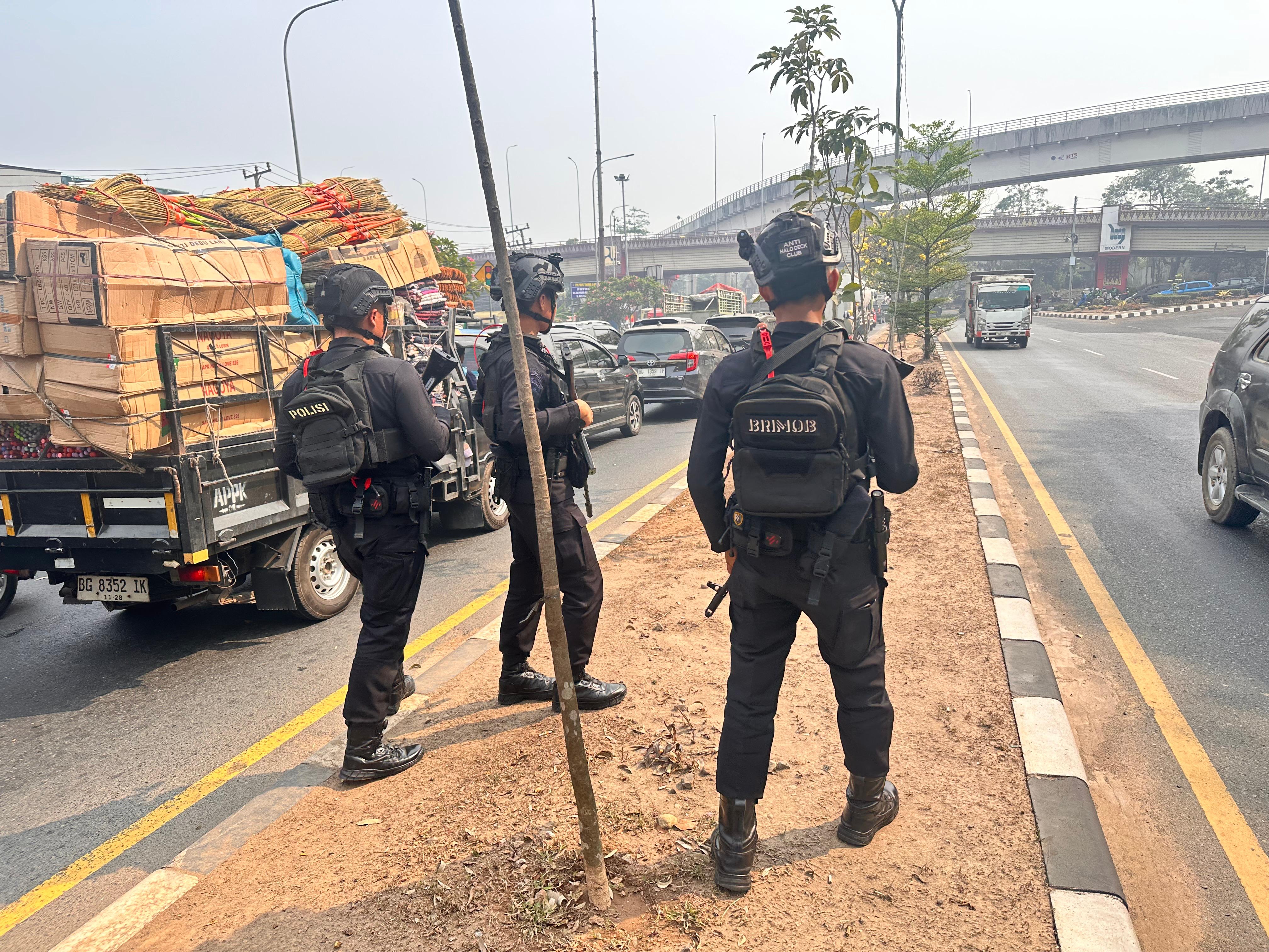 Operasi Sikat Musi 2026, 20 Personel Brimob Intensifkan Patroli di Palembang