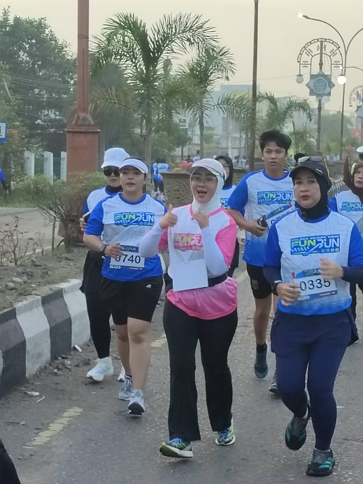 1.066 Peserta Antusias dan Bergembira Meriahkan Polres Muara Enim Fun Run 2026