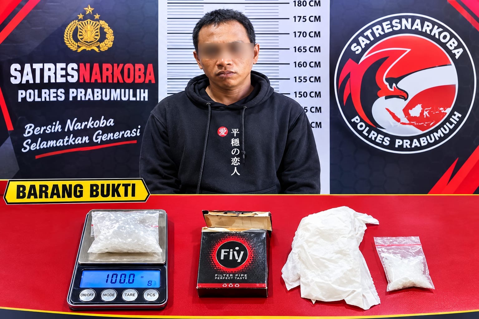 Satresnarkoba Polres Prabumulih Ungkap Peredaran Sabu 10 Gram di Desa Pangkul