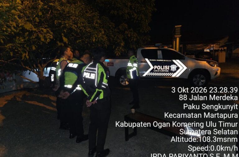 Apel Malam Sat Lantas OKU Timur, Balap Liar di Martapura Ditindak Tegas