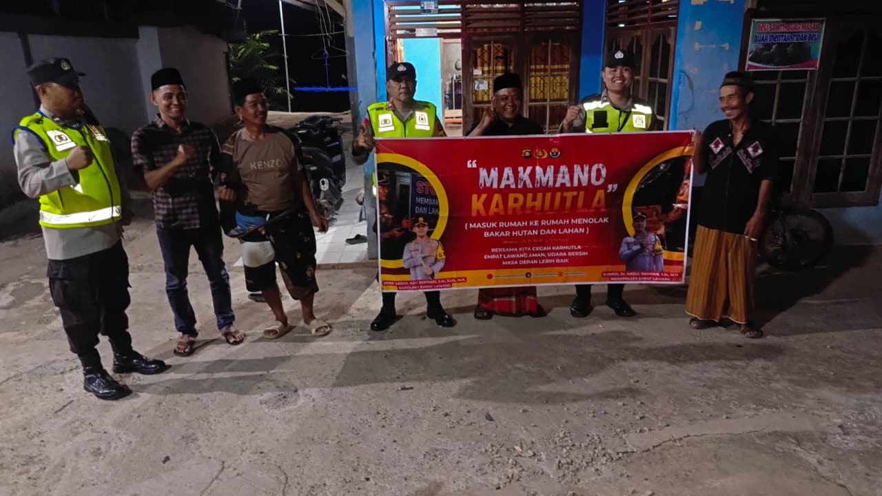 Cegah Karhutla di Musim Rawan, Polsek Talang Padang Edukasi Pemilik Kebun di Kembahang Baru