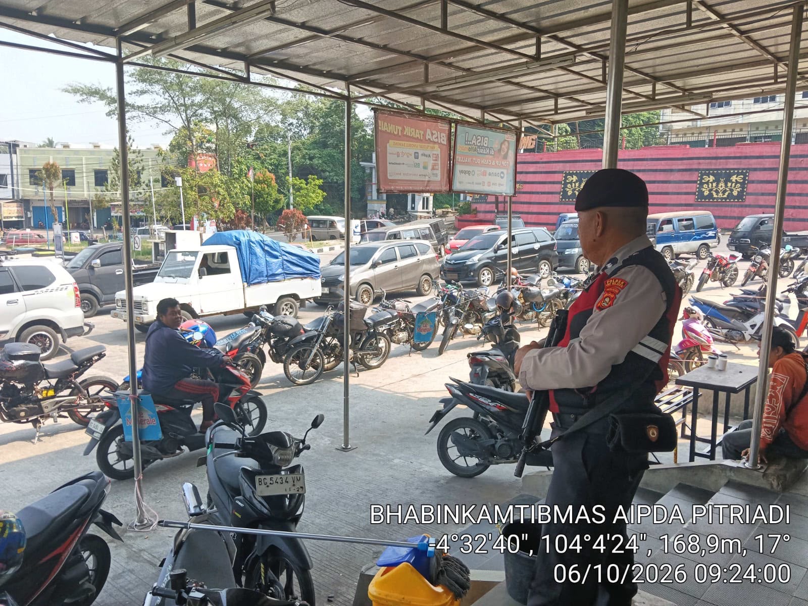 Polsek Muaradua Lakukan Pam dan Monitoring SPBU 24.321.62 Muaradua
