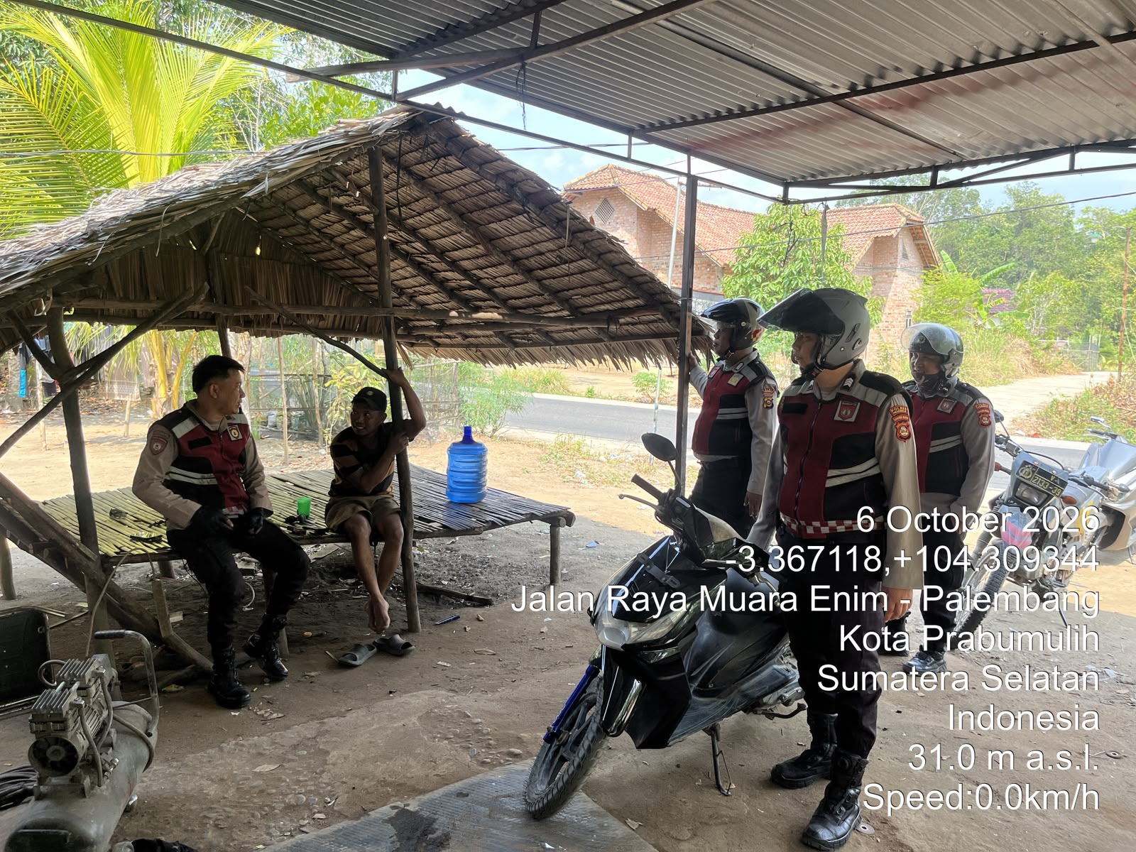 Cegah Balap Liar hingga Karhutla, Sat Samapta Polres Prabumulih Intensifkan Patroli dan Sambang Warga