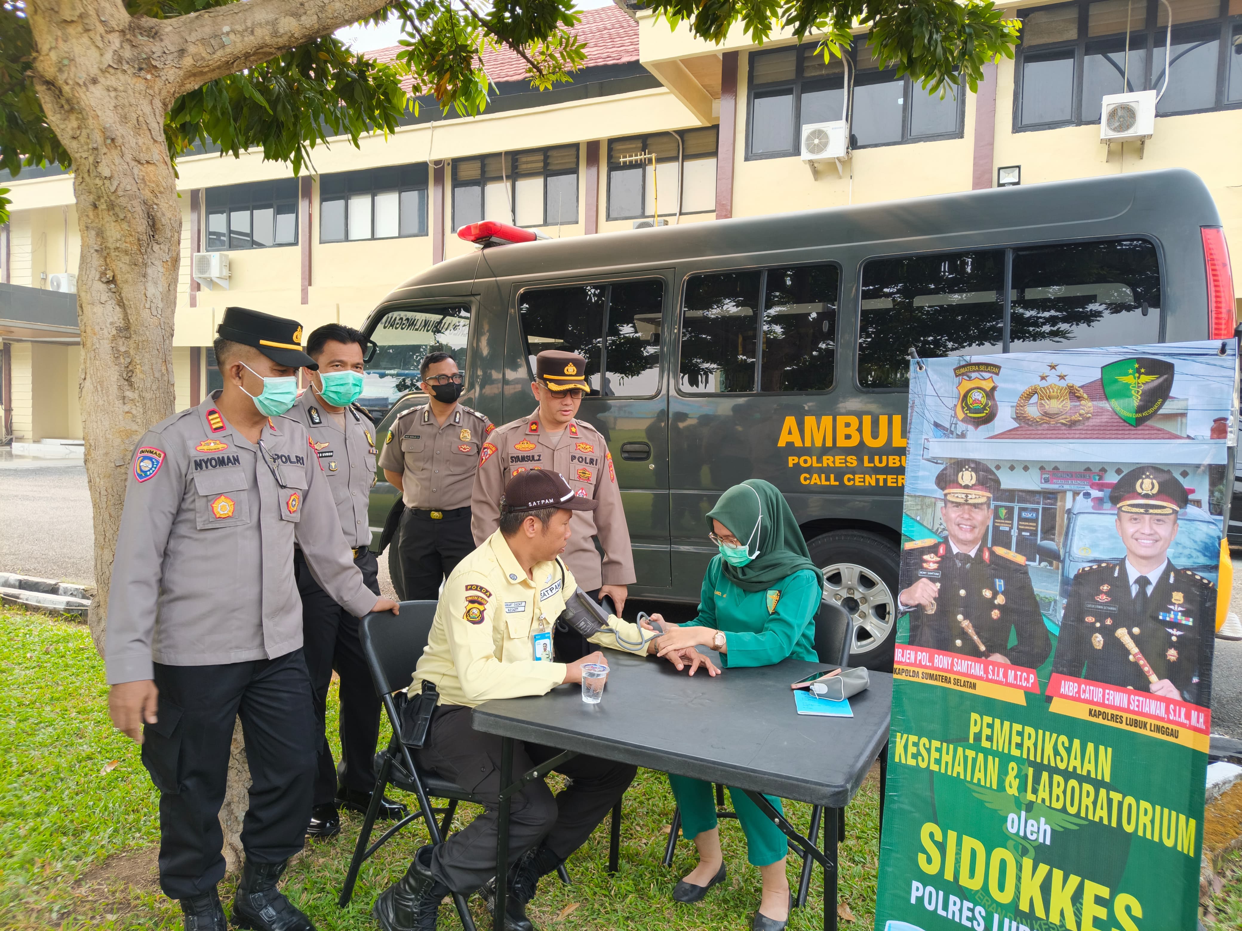 Polres Lubuk Linggau Gelar Pemeriksaan Kesehatan Gratis bagi Personel Security Binaan