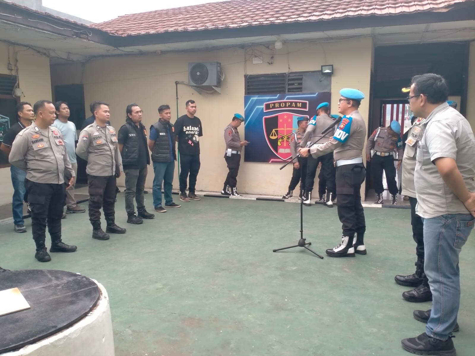 Propam Polda Sumsel Gelar Gaktiblin di Polsek Tebing Tinggi, Perkuat Disiplin dan Profesionalisme Personel