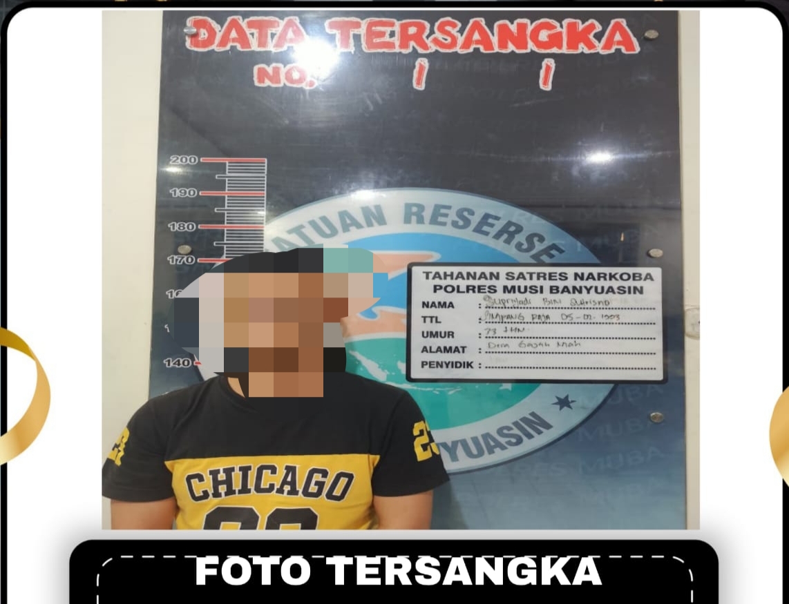 Polres Muba Tangkap Pengedar Sabu, 1,7 Kilogram Barang Bukti Diamankan dari Rumah Tersangka