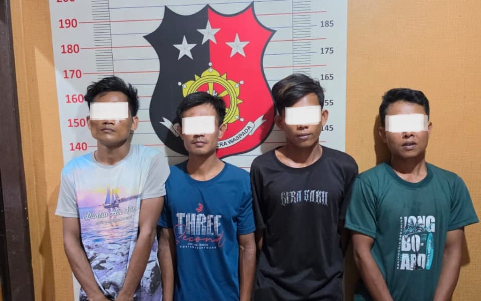Empat Orang Diamankan dalam Kasus Pencurian Berondolan Sawit di Lubuk Batang