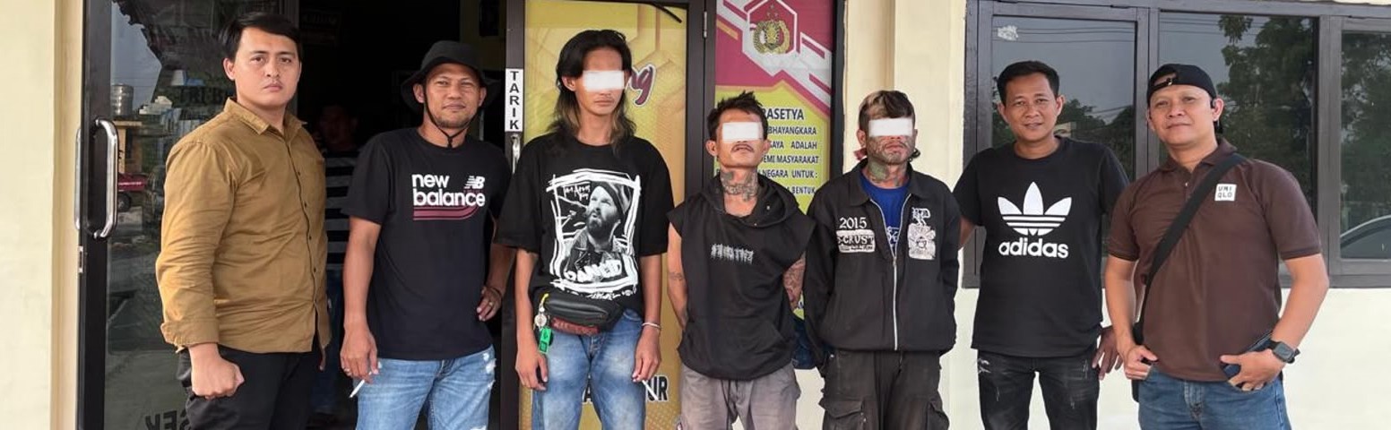 Polsek Baturaja Timur Gelar Patroli Hunting Premanisme, Tiga Orang Diamankan
