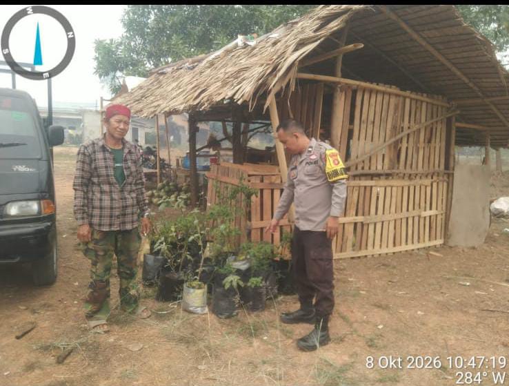 Bhabinkamtibmas Polsek Talang Kelapa Aipda Andri Yana Susanto, Ajak Masyarakat Dukung Program Swasembada Pangan Nasional