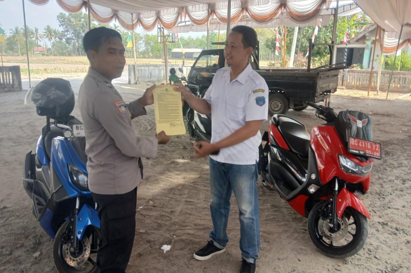 Libatkan Warga Desa, Polsek BP Peliung Gencarkan Sosialisasi dan Mitigasi Karhutla