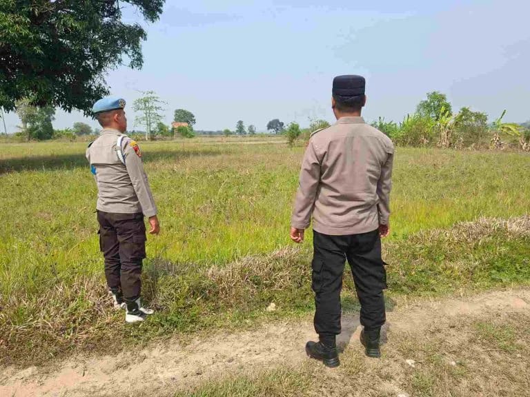 Polsek Martapura Verifikasi Hotspot NOAA-20 di OKU Timur