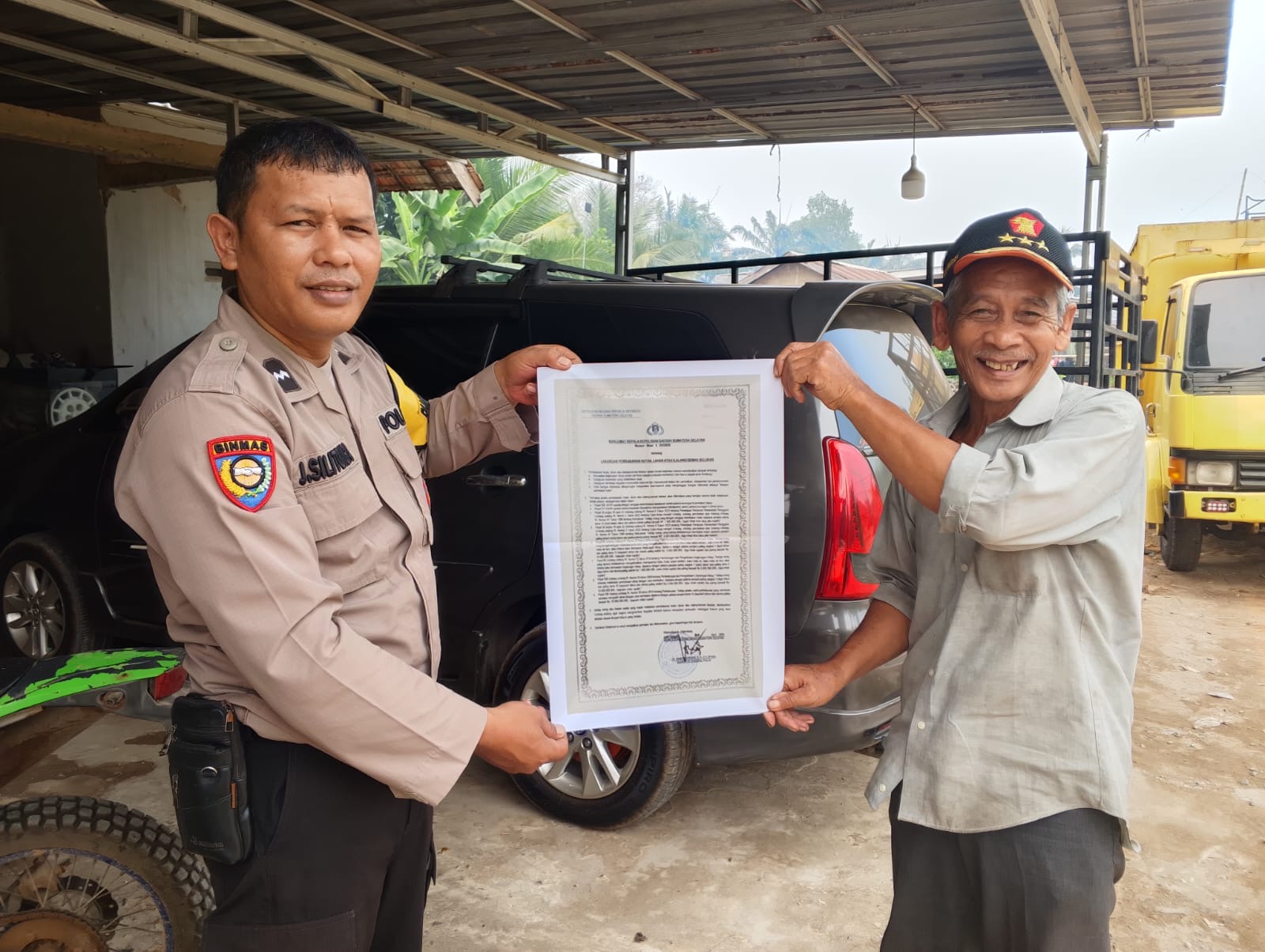 Cegah Karhutla, Bhabinkamtibmas Polsek Tanjung Lago Edukasi Warga Desa Suka Tani