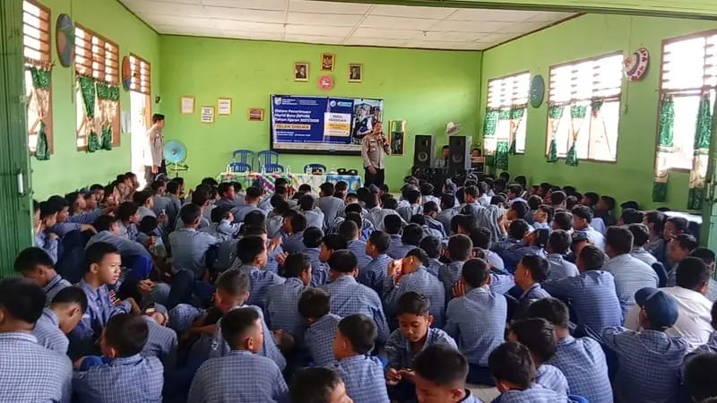 Polsek Buay Madang Timur Sosialisasikan SMA Kemala Taruna Bhayangkara Tahun Ajaran 2027/2028